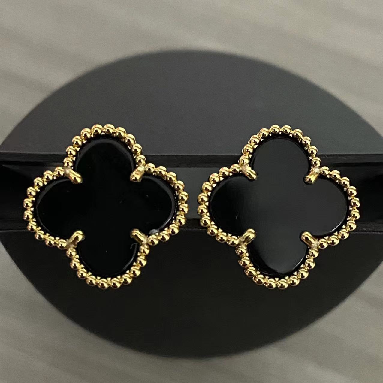 Black Clover Earing Stud - Stainless Steel studs for everyday use for girls
