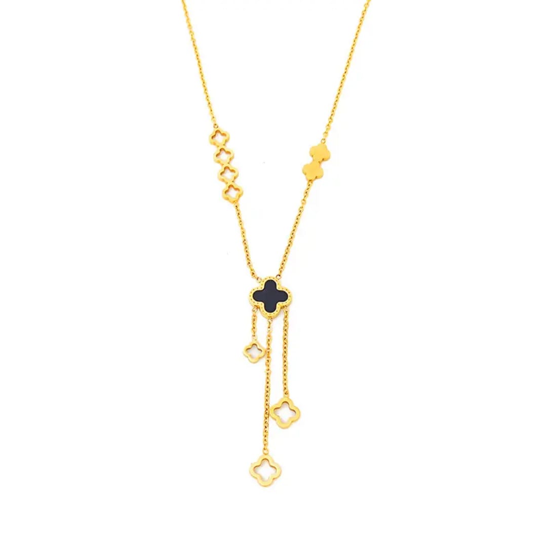 Fashion Four Leaf Clover Stainless Steel Necklace