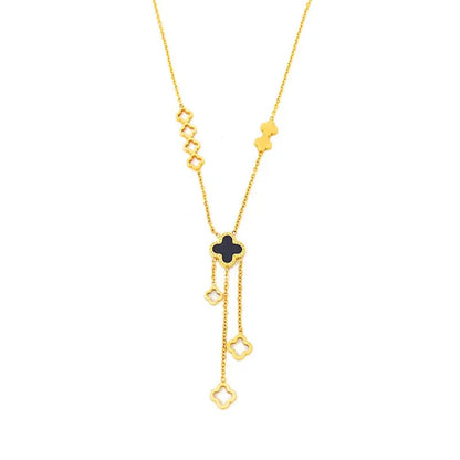 Fashion Four Leaf Clover Stainless Steel Necklace