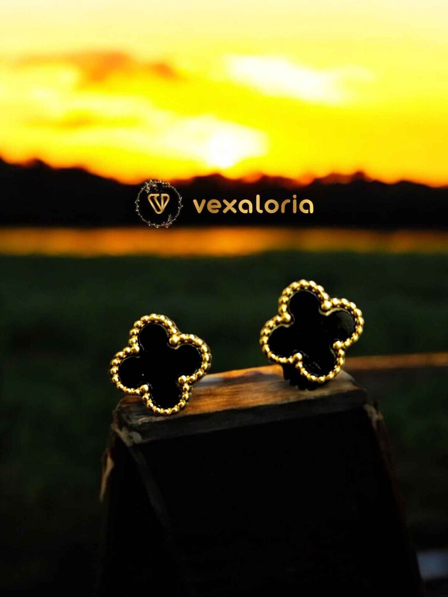 Black Clover Earing Stud - Stainless Steel studs for everyday use for girls