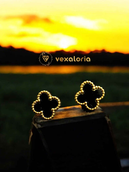 Black Clover Earing Stud - Stainless Steel studs for everyday use for girls